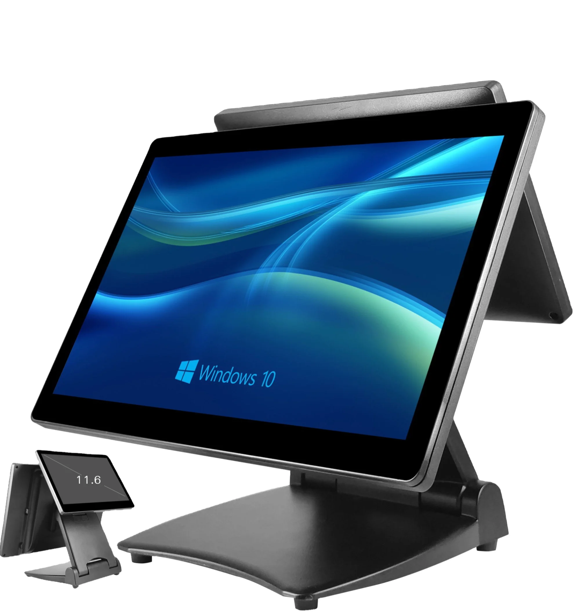 SysePOS 15.6'  POS System All Aluminum case Cash Register capacitive touch screen point of sale second display optional