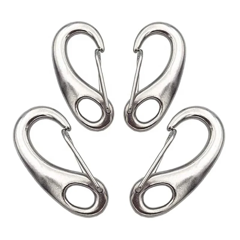 FULE Free Sample Carabiner Square Eye Rotating Clamp Style With Eyelet Custom Swivel Egg Shaped Quick Link Snap Hook