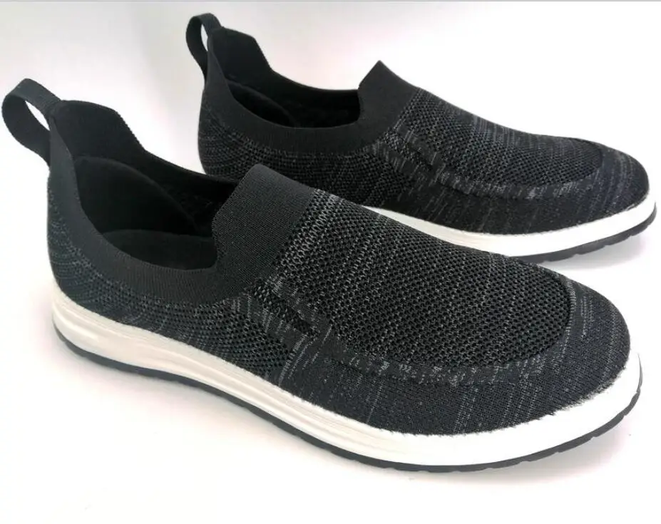 trendy men fashion soft sport shoes sneakers for men knit sneakers