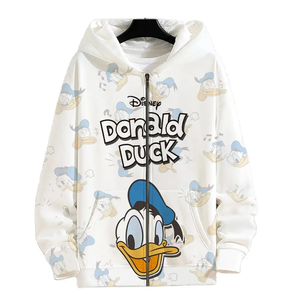 YHH-206Funny Donald Duck Hoodies For Women Men Boy Girl Hoodies Spring Anime Clothes Kids Fashion Print Coat Male Sweatshirt