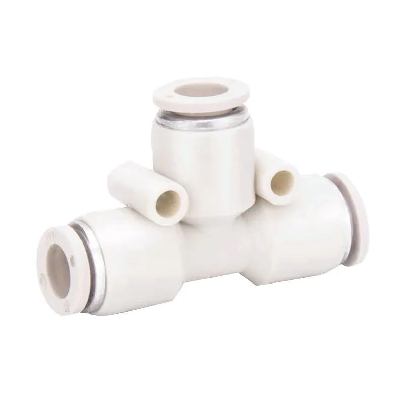Off-The-Shelf Quick Action Plastic Gas Pipe Joint T-Type Pneumatic Joint Tee Reducer Reducer