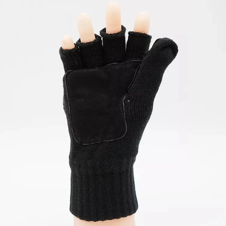 Custom Factory  Women Semi Fingerless Gloves Winter Warm Wool Cashmere Elegant Gloves