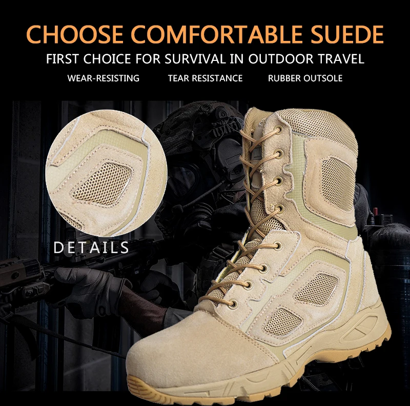  HAN WILD army military assault hunting boots with best