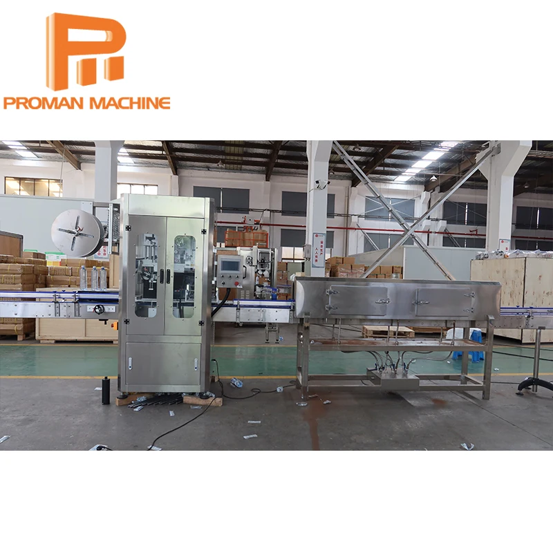 High Speed Fast Round Bottle Label Shrink Sleeve Wrap Sleeve Labeling Machine With Steam/Electric Shrinking Tunnel