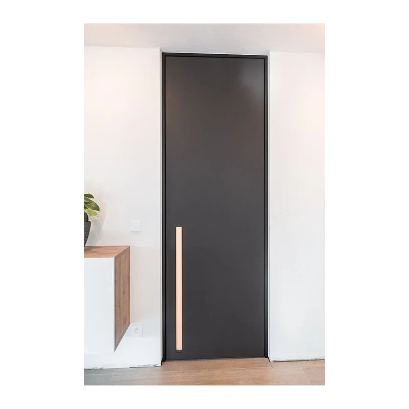 Customized aluminum frame wooden door modern design invisible secret door adjustable hidden invisible concealed door