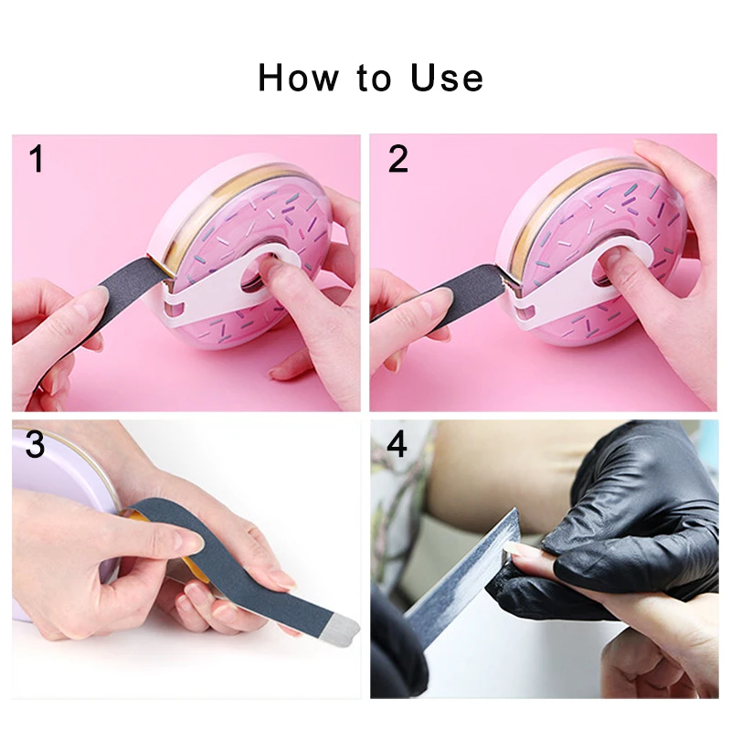 Popular replacement sanding paper continuous sandpaper replaceable sandpaper for nail file with adhesive base in roll