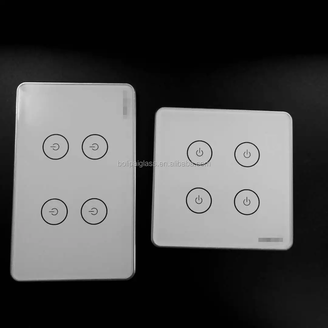 Custom size Wall tempered glass Socket plate Toughened Glass Panel