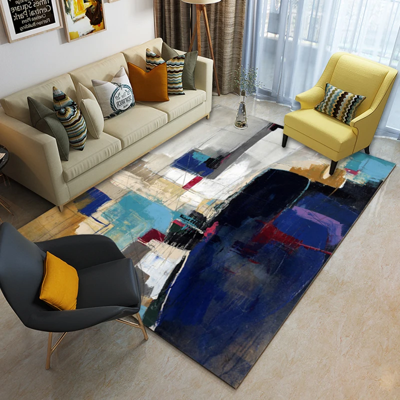 Nordic style 3D printed large carpet exquisite workmanship good quality living room floor carpet