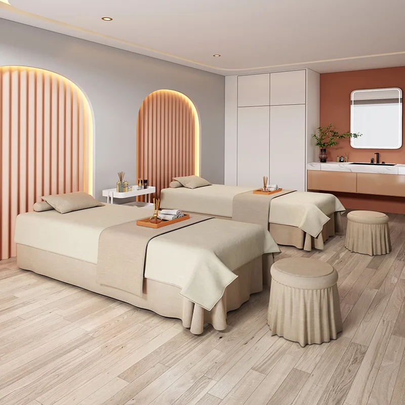 Пододеяльник новое красивое покрывало набор из 4 предметов для массажа и салона красоты Европейское легкое Роскошное однотонное