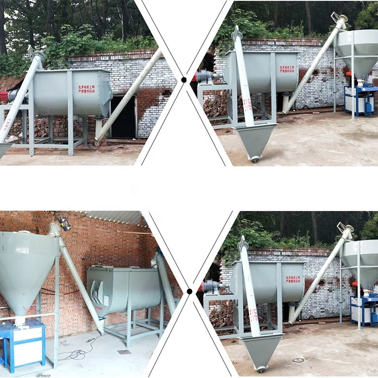 High quality automatic dry powder mortar making machine cheap price ceramic wall tile adhesive mixer production