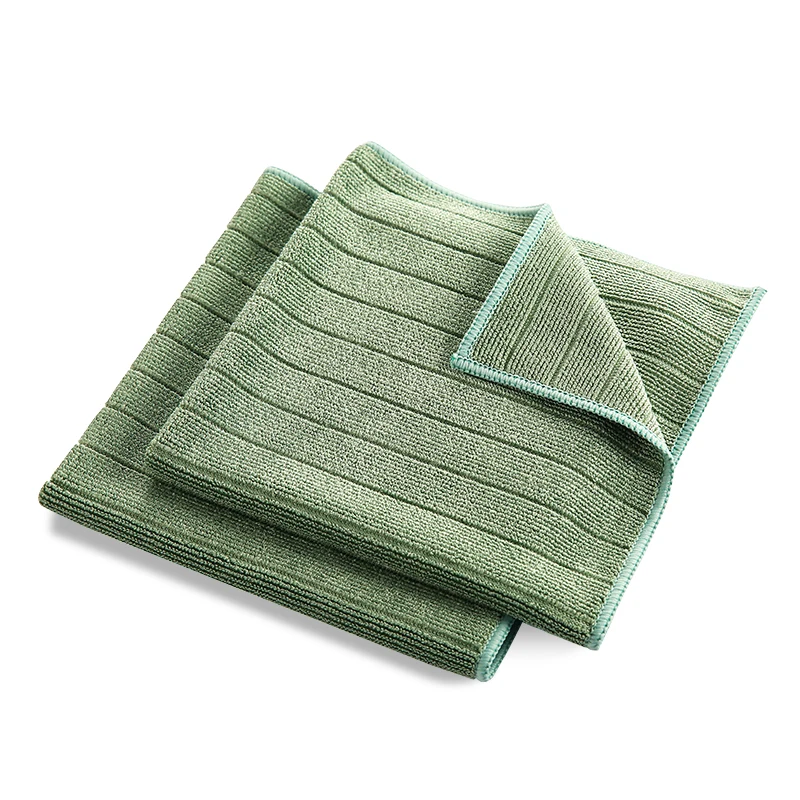 Custom Microfiber Superpol cloth Microfiber Car Cleaning Towel Kitchen Cloth Dish Towel Microfiber Stripes Cleaning Cloth
