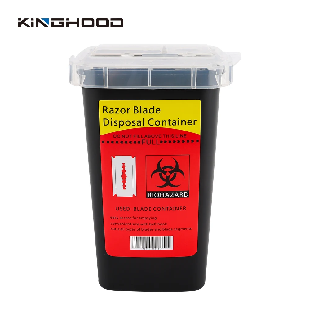 Контейнер-диспенсер для лезвий, контейнер для утилизации лезвий, контейнер для резака, коробка для хранения лезвий для парикмахерской, салона, дома, США