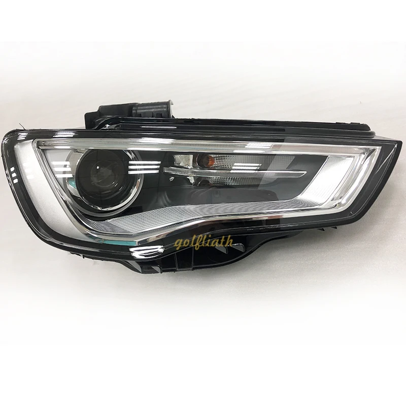2PCS Car Styling for A3 2014-2016 for A3 head lamp LED DRL Lens Double Beam H7 HID Xenon bi xenon lens headlight