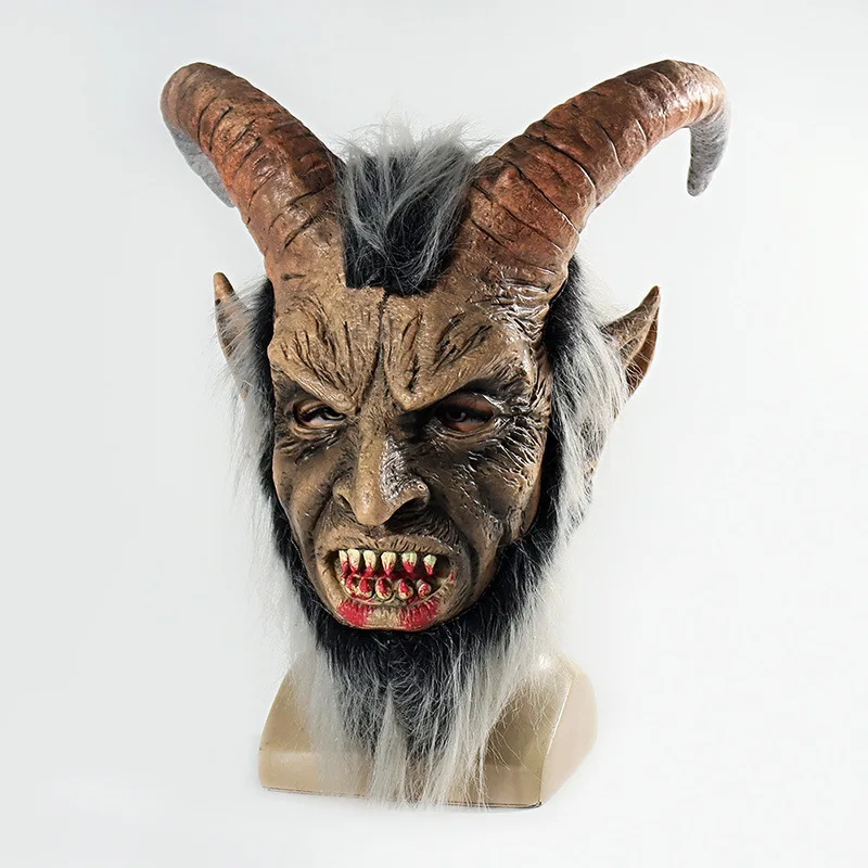 Lucifer Face Mask Devil Cosplay Masks Anime Mascaras Halloween Demon Latex Masques Terror Costumes Props Masquerade Helmets