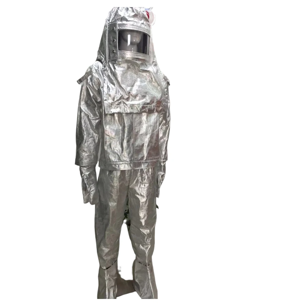 1000degree fireman fire entry suit Aluminum clothing for firefighter aluminum foil Heat Resistance uniform