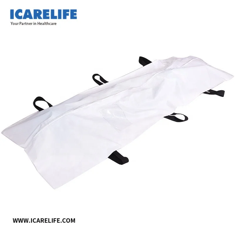  ICARELIFE CE сверхпрочный одноразовый ПЭВА мешочек для трупов и с четырьмя