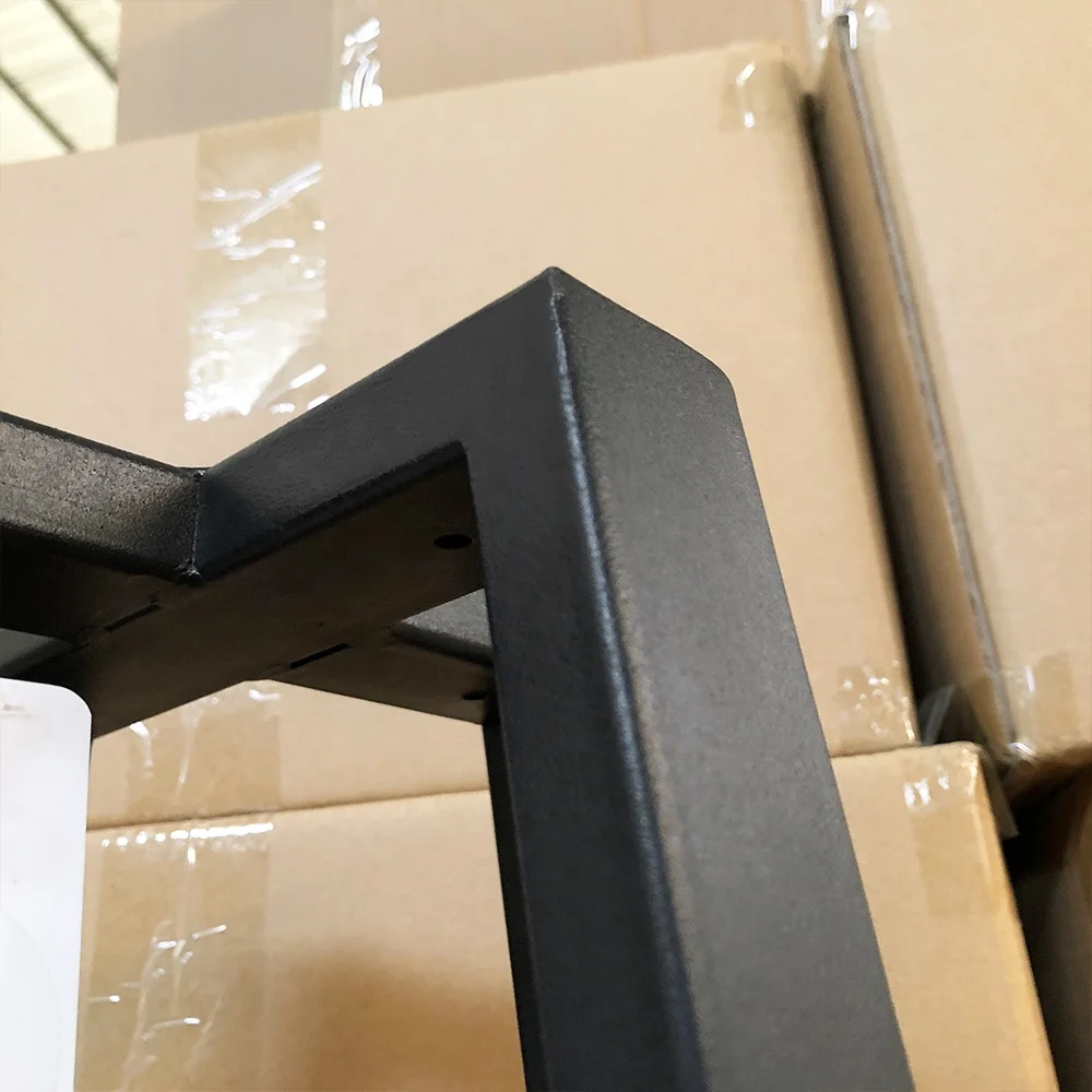 Black Dinning Large Cross Frame Wrought Pedestal Coffee Industrial Cast Iron Restaurant Dining Metal Table Base