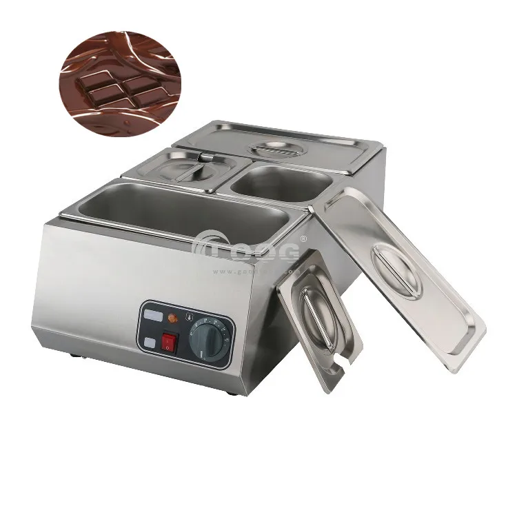Goodloog Kitchen Equipment Best Price 4 Pots Electric Chocolate Melting Machine to Melt