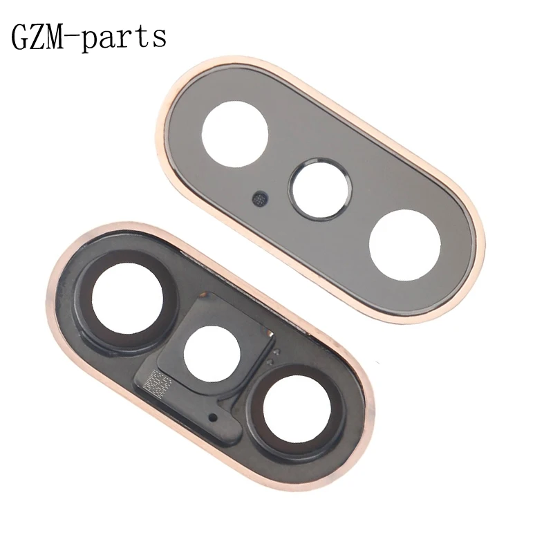 GZM-parts Back Rear Camera Glass Frame Lens Cover For iPhone Xs Max Mobile Camera Holder Phone Spare Parts