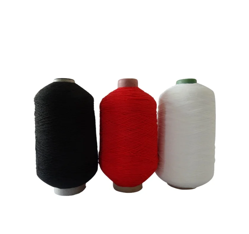 Wholesale 1007575 Factory Cheap Price Polyester Rubber Covered Yarn For Socks