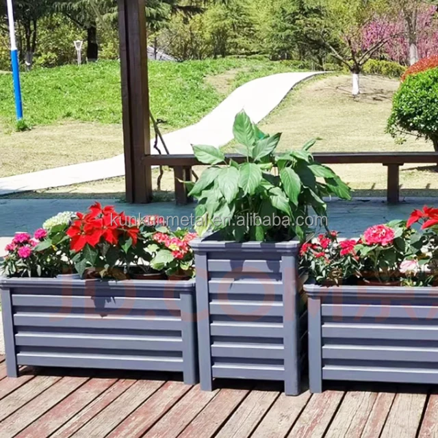 Metal Hanging Plant Pot Metal Flower Bucket Copper Flower Pot Flowerpot Assemble Aluminum Alloy Modern China Customized Green