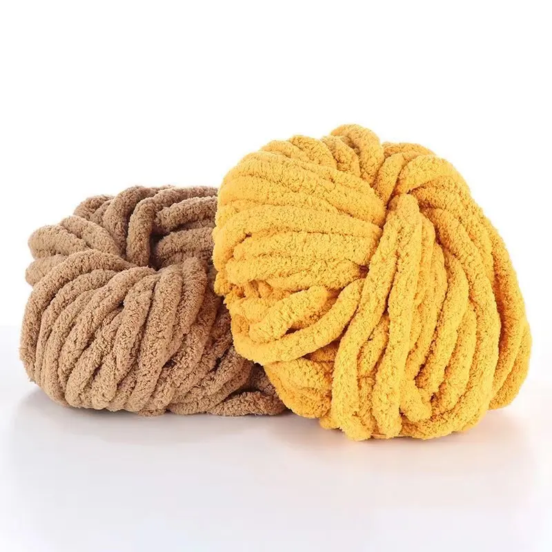 250g 2cm Hand Knitting Crochet Bulky Thick Giant Fancy 100% Polyester Soft Chunky Chenille Yarn