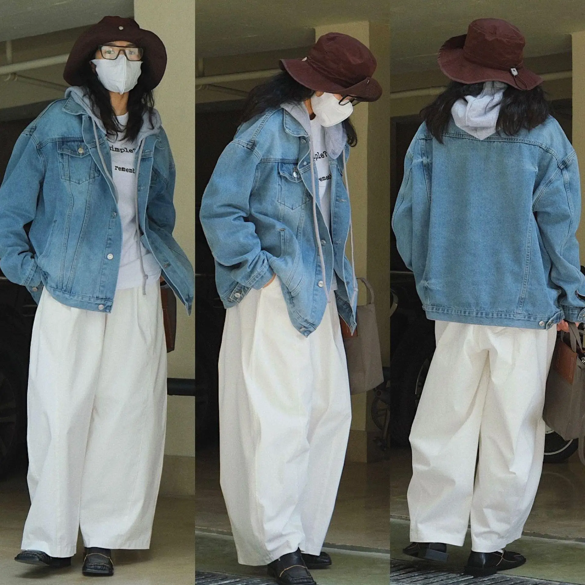 Women wholesale hot seller oversize style fashion lady spring summer jean jacket loose denim coat jackets