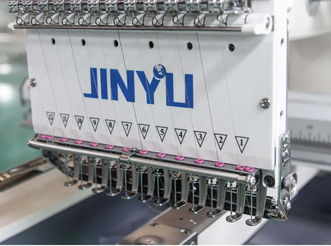 Jinyu оборудование для одежды машина вышивки компьютеризированная