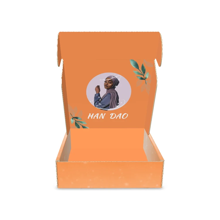 Custom Logo Luxury Eco Friendly Paper Mailer Packaging Boxes for Postal Cloth Bra Printed Blanket Corrugated Paper Shipping Box