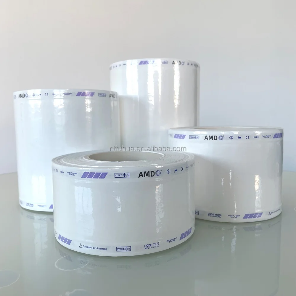 Tyvek Roll Pouch Bag Plasma Sterilization Packaging 350mm*70m