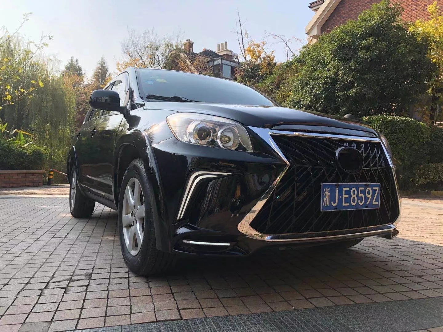 Передний и задний бампер Facelift широкий конверсионный корпус комплект для RAV4 2009-2011 обновление изменение