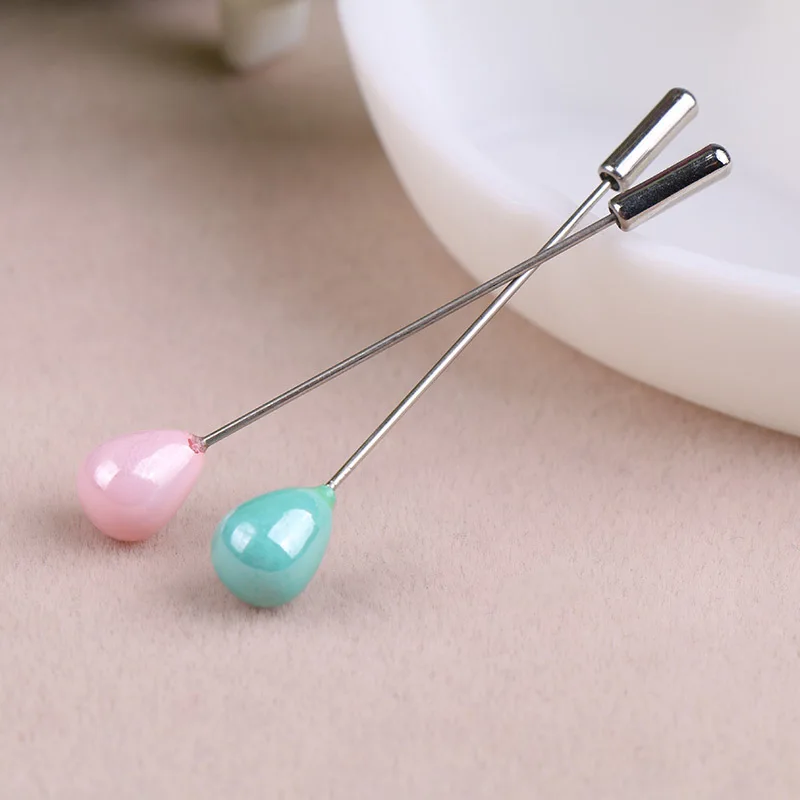 CMX743    Crystal Ball Brooch Muslim Hijab Scarf Pins Safety Clip Wedding Pin For Women Scarf Accessories