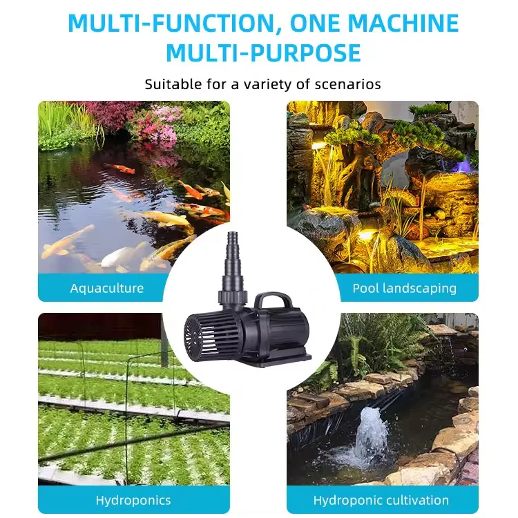 QihangRAS Dc Brushlesss Frequency Conversion Pump for Fountain Koi Pond Aquarium Fish tank 24v Solar Submersible Water Pump
