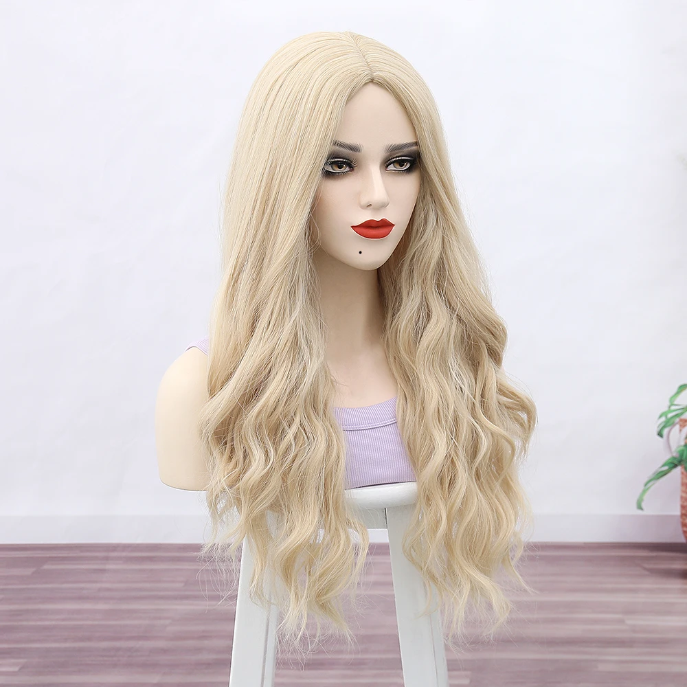 Ainizi blonde body wave Sarah Sanderson cosplay wig from Hocus Pocus for Halloween