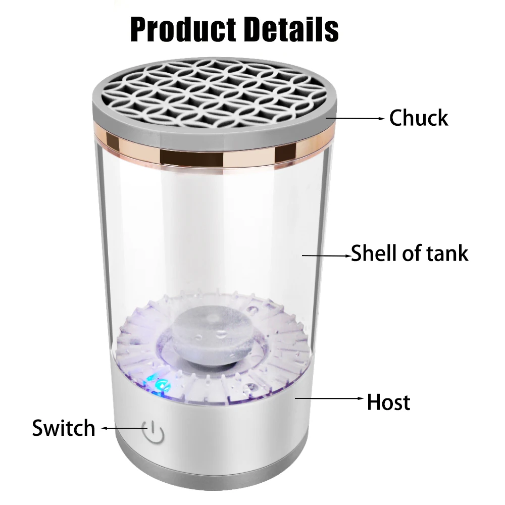Portable Mini Automatic Spinning USB Cosmetic Electric Makeup Brush Cleaner and Dryer Machine