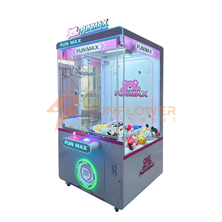 Colorful Doll Machine Coin Operated Machine Big Claw Machine Plush Toys for Game Center