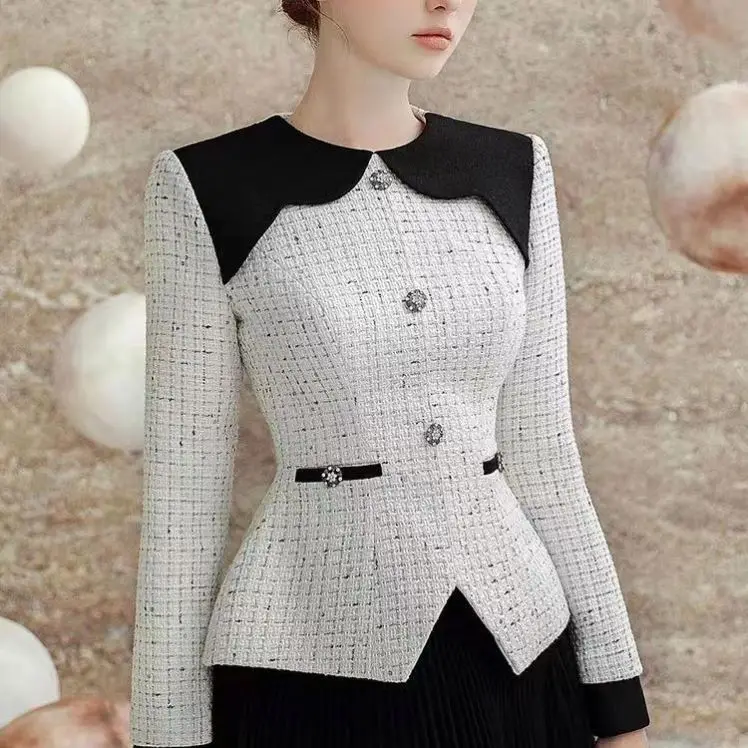 Vietnam niche 2023 early spring new design sense elegant lady of note elegant pleated light yarn set long dress