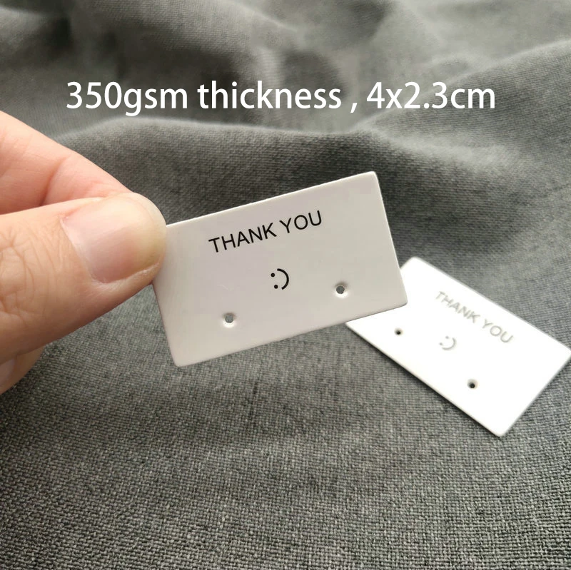 Custom Printed Fashion Logo Printing Necklace Earring Display Cards For Studs