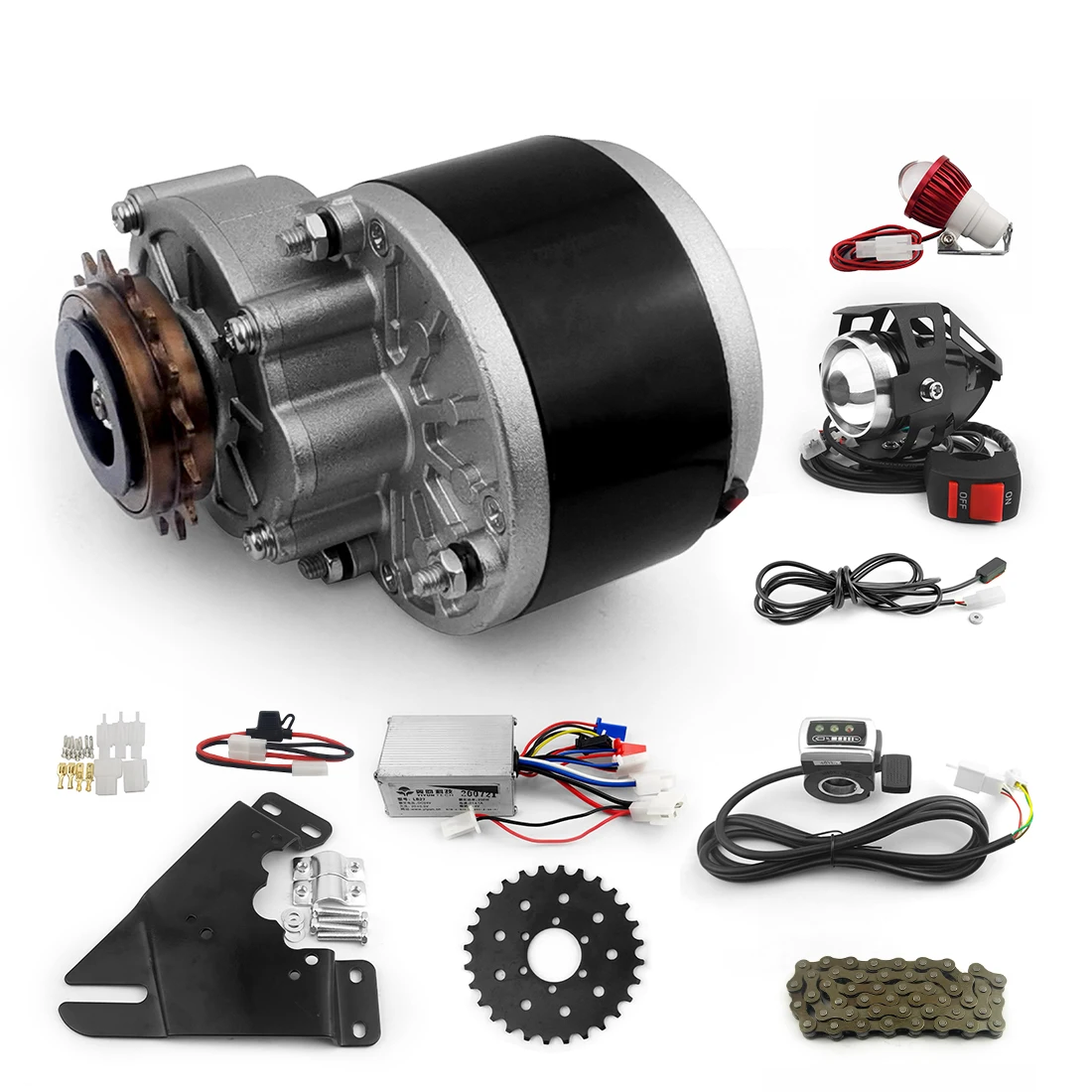 DIY 16-29 Inch 250W Front Rear e bike part 24v electric e bike kit without battery