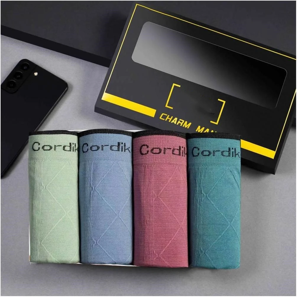 Mens Sexy Underwear Ball Pouch Ice Silk Wholesale Bikini Hot Sale Boy Photos Popular Polyester Thong Brief for Man Shipping Free