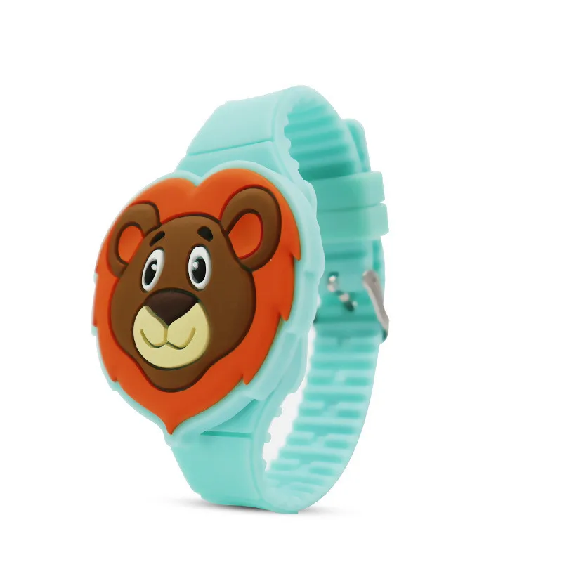 Wholesale 3D Cartoon Bear shape Slap Watch For Children Baby Gift Animal shape Kids Student digital Watch
