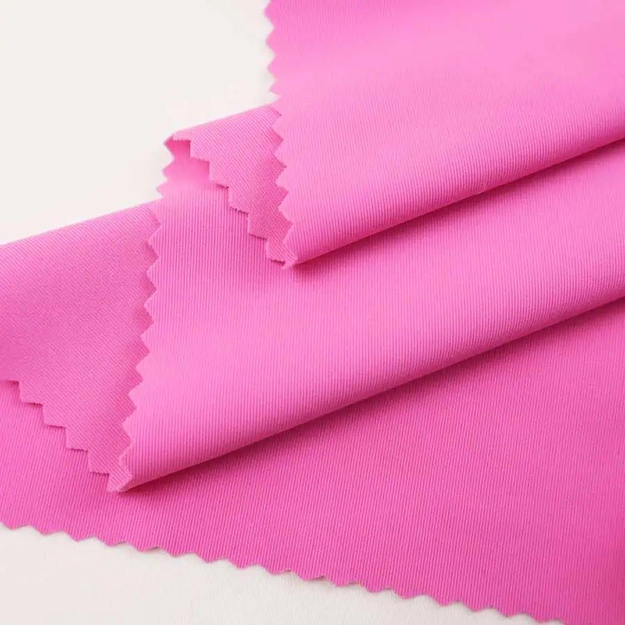 80% nylon 20% spandex high quality elastic matte weft knit interlock soft lycra fabric for swimwear