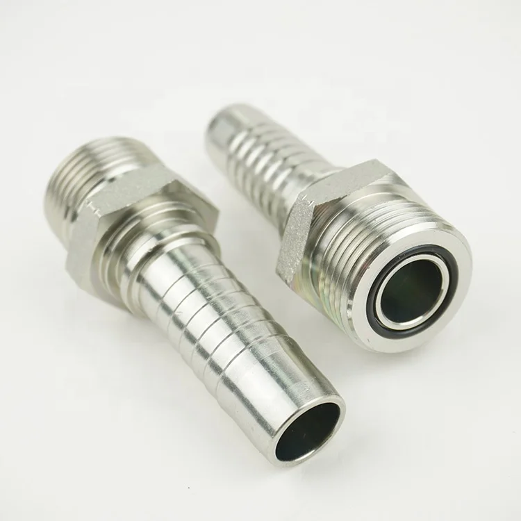 14211 Male Straight Male ORFS Rubber Hose Connector Fitting For Hydraulic System