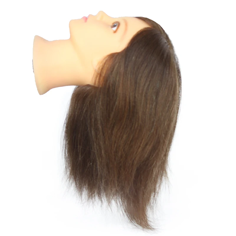 Cosmetology 100% Real Human Hair Salon Practice Hairdresser Training Head Mannequin Dummy Doll Mannequin Head