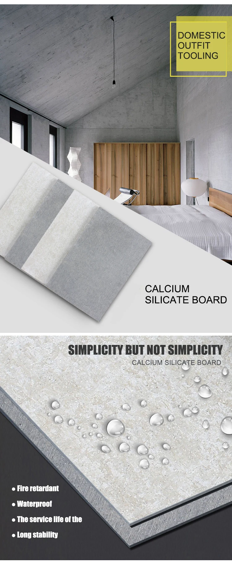 Building Board Factory fireproof calcium silicate board