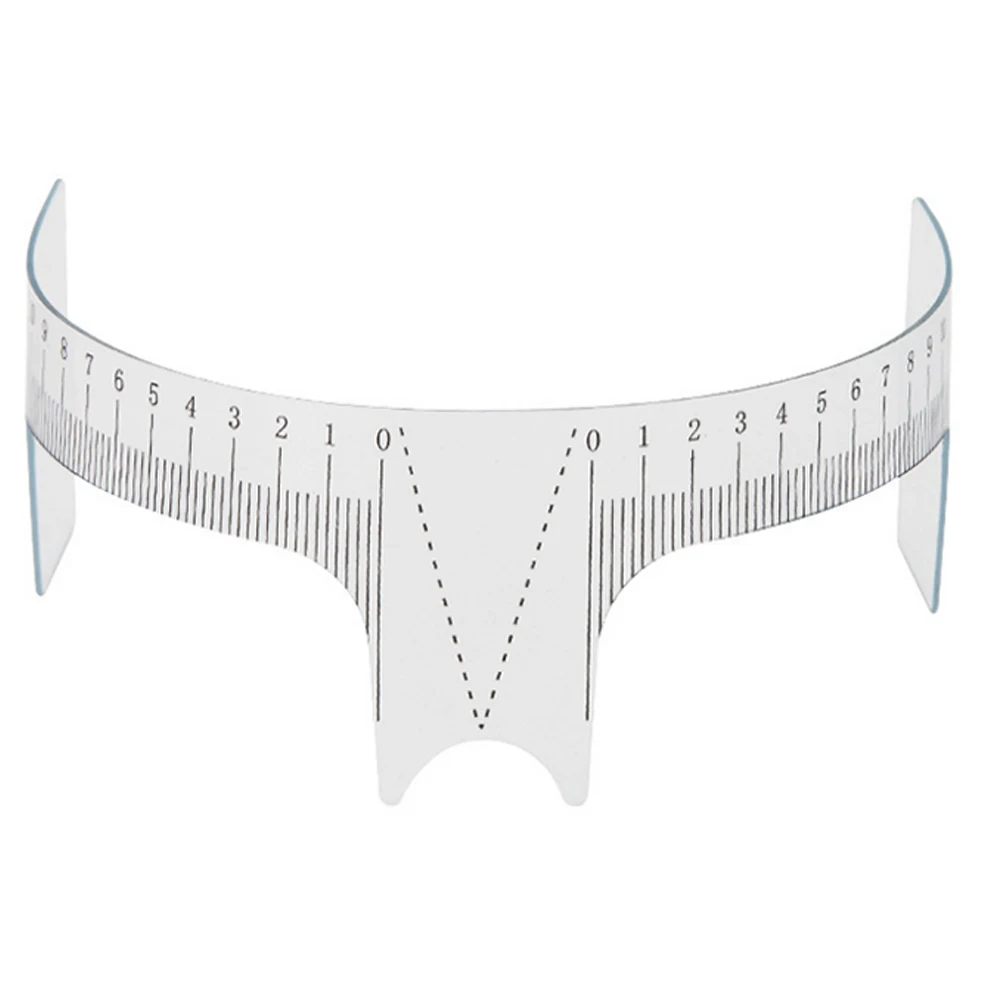 OEM Microblading Ruler Plastic Transparent Supplies Eyebrow Ruler Measuring Tools for Eyebrow Design