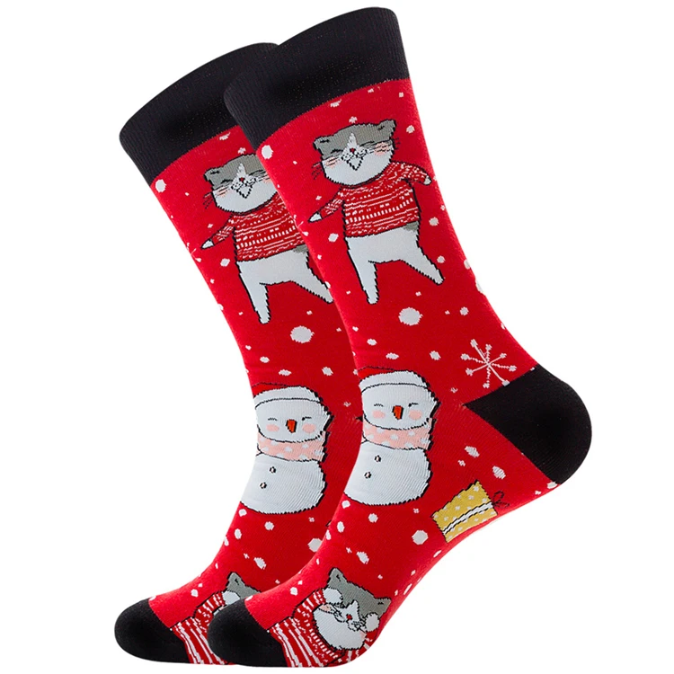 
Hot sell christmas knee socks christmas socks charming christmas socks 