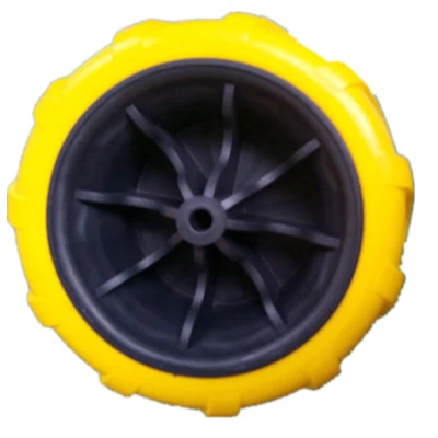 factory supply durable folding beach wagon hand trolley flat free pu foam wheel