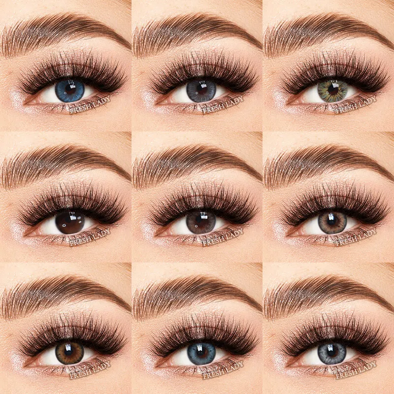 2022 Liangguo Fresh Lady New Series Euphoria Gray Illusion Wholesale Fashion Eye Colored Contact Lenses Lentes de Contacto