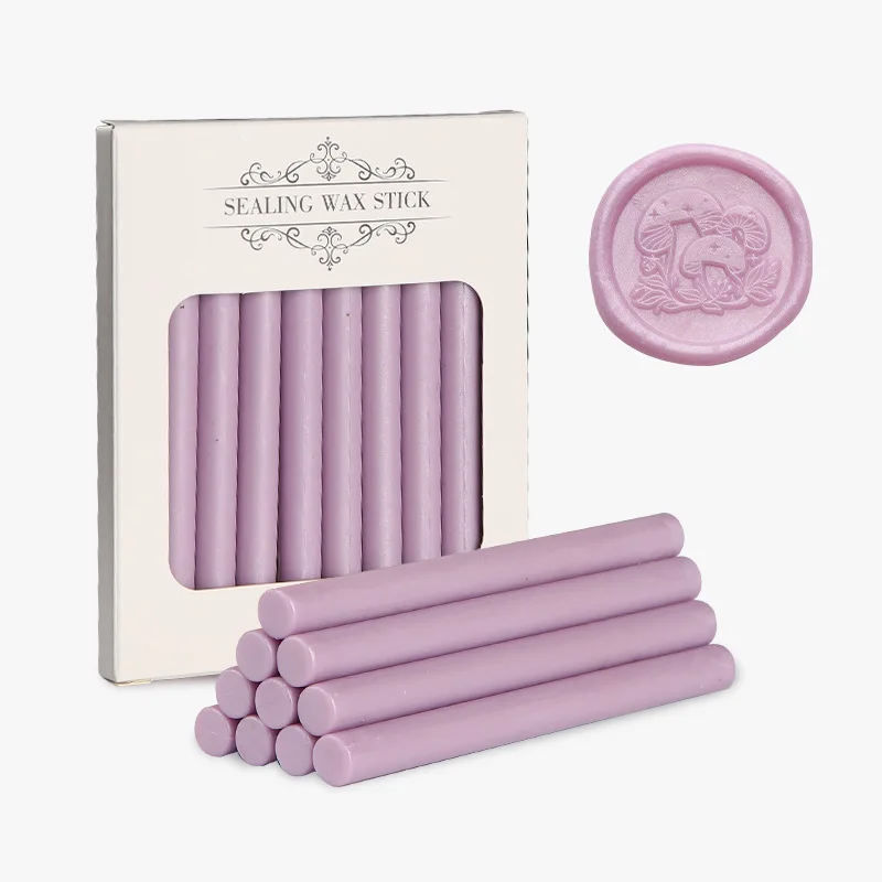 10pcs Vintage Pure Wax Stick Scrapbooking Material DIY Crafts Wedding Wax Seal Set Sealing Wax Beads Boxed